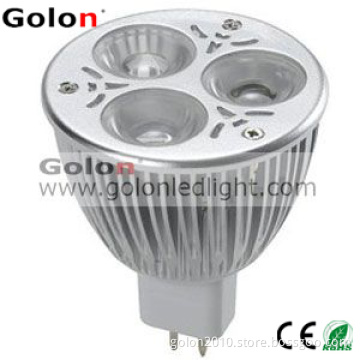 Dimmable MR16 LED Spotlight 3*2W E27, GU10 Base, 3 Years Warranty